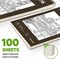 9x12” Classroom Sketchbook – 100 Sheets, 68lb/100gsm Acid-Free Drawing Pad